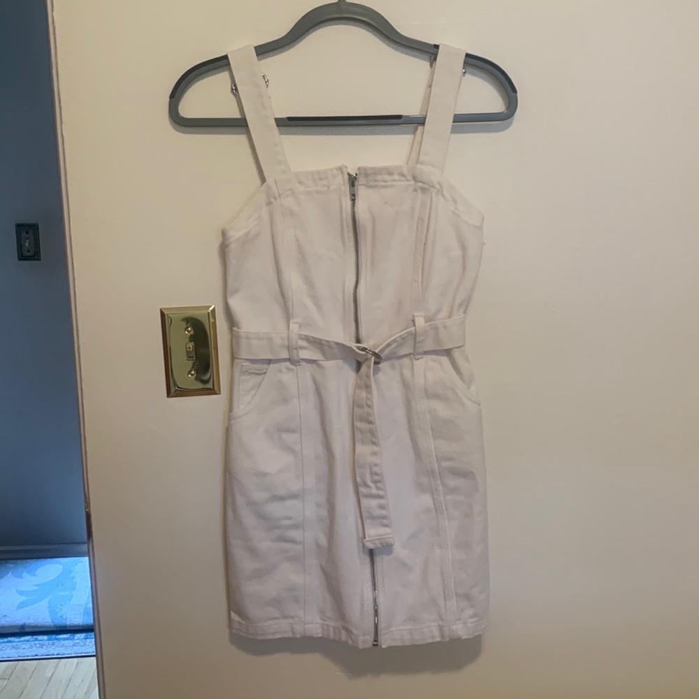 White denim dress